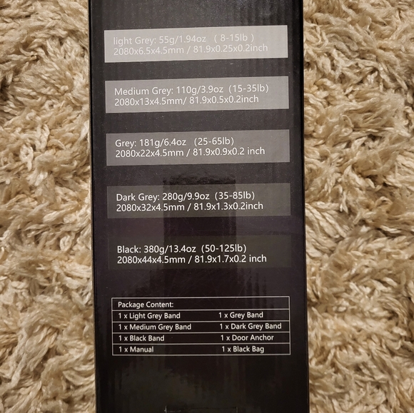 NWT Kingroad Set Of 5 Pull Up Assist Bands - Picture 5 of 6